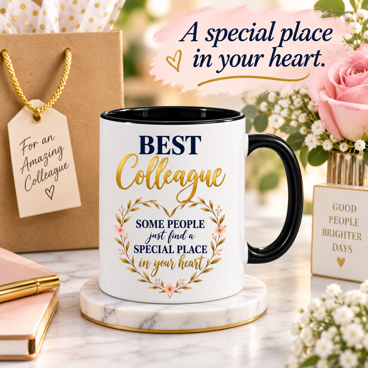 Best Colleague Mug | Work Colleague Gift | Coworker Thank You Gift | Friendship Office Mug | 11oz Ceramic Mug