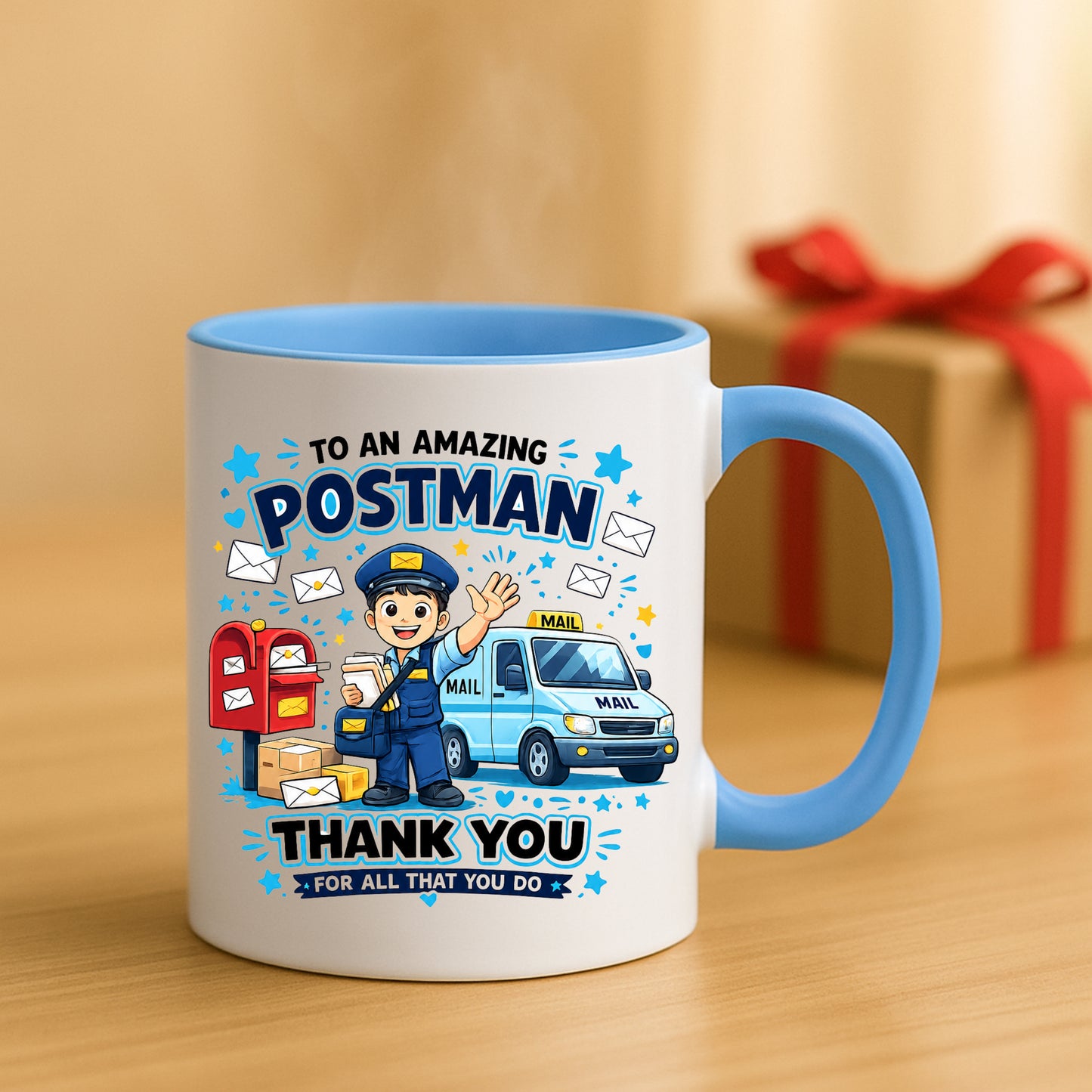 Postman Mug | Thank You Postman Gift | Mail Carrier Appreciation Mug | Postal Worker Coffee Mug | Delivery Driver Gift | 11oz Ceramic Mug