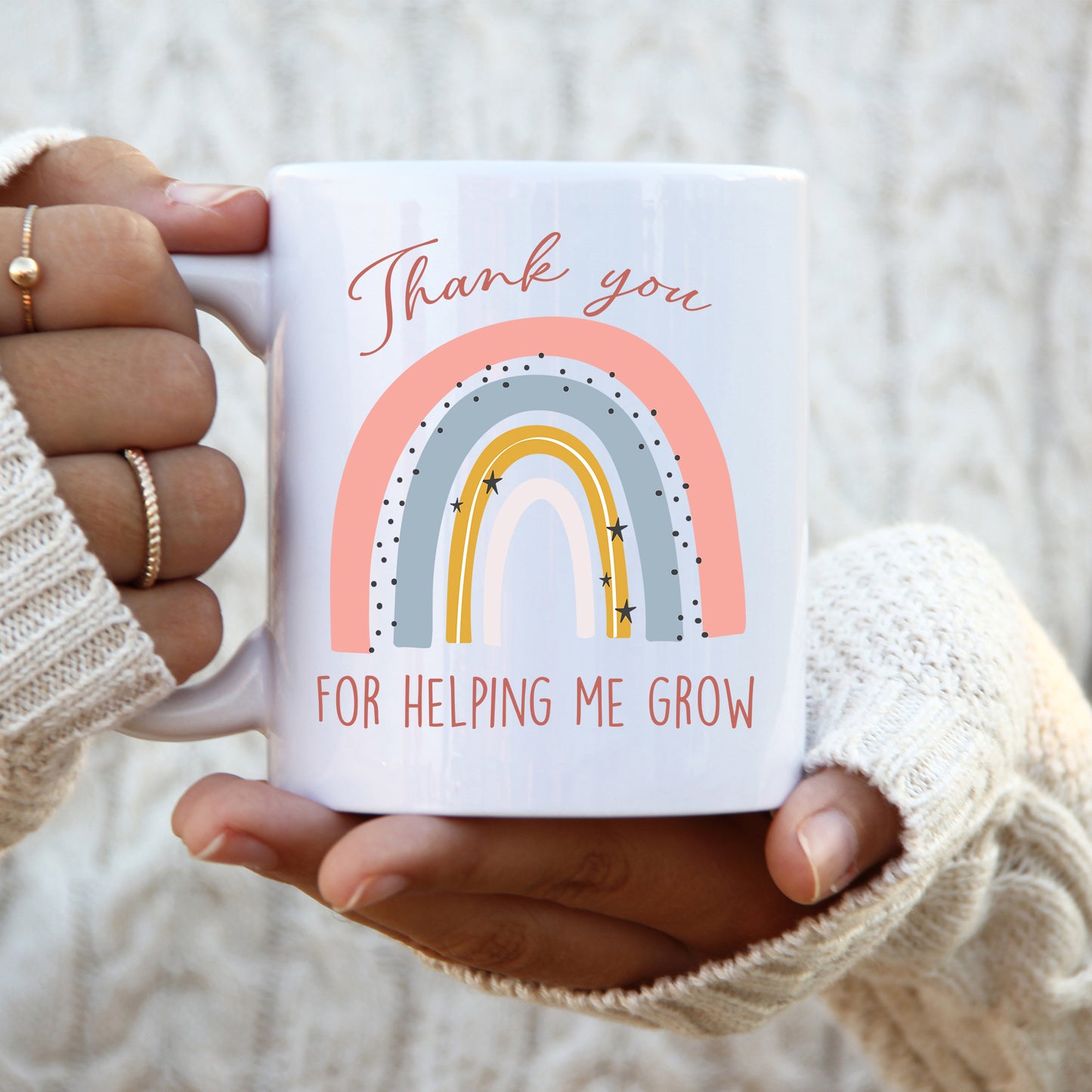 Thank you for helping me grow - Teacher Mug