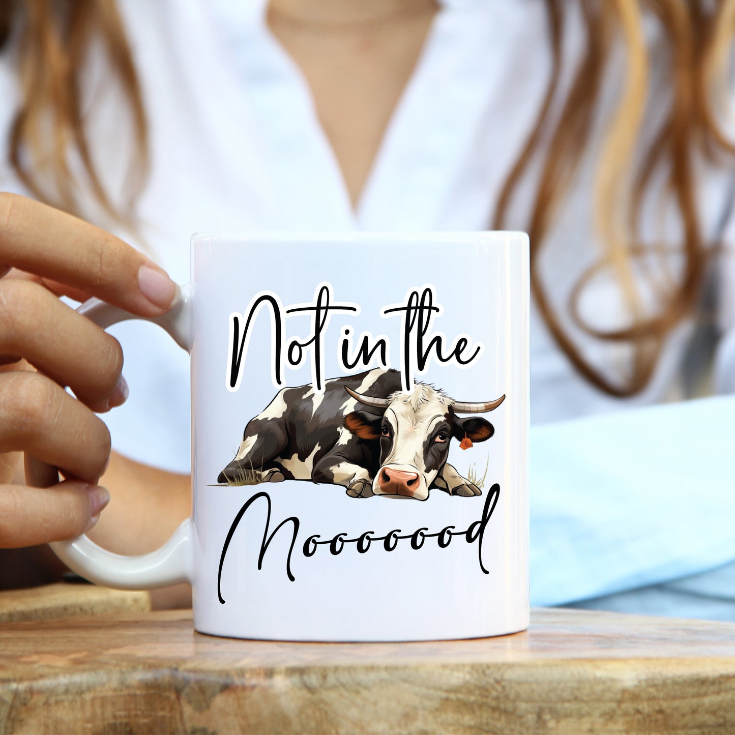 Not in the Moood - Cow Mug