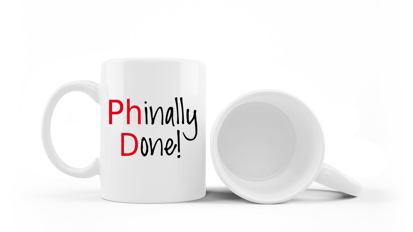 Phinally Done - Graduation Mug