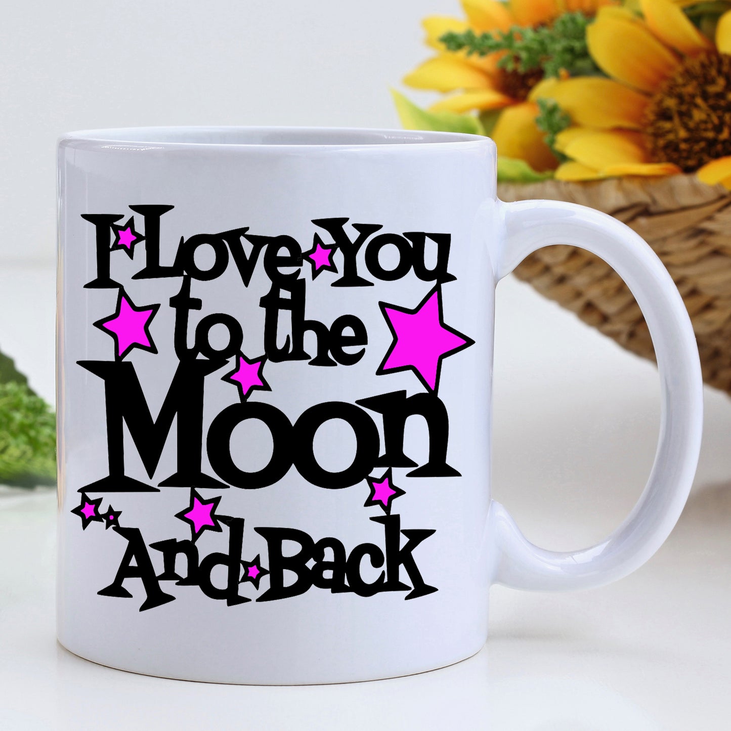 I Love You to the Moon and Back Mug | Romantic Valentine’s Gift