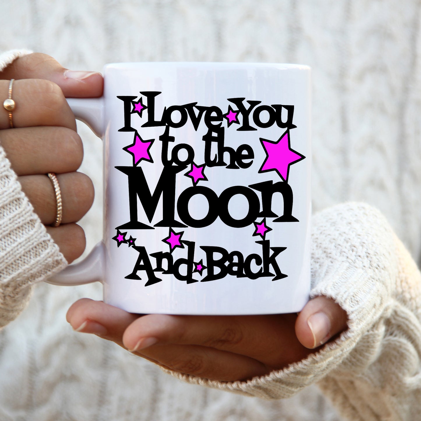I Love You to the Moon and Back Mug | Romantic Valentine’s Gift