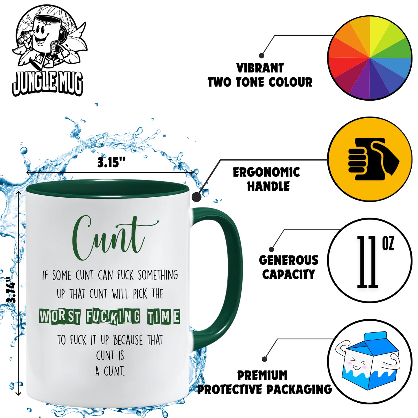 Definition of a C*NT - Rude Mug