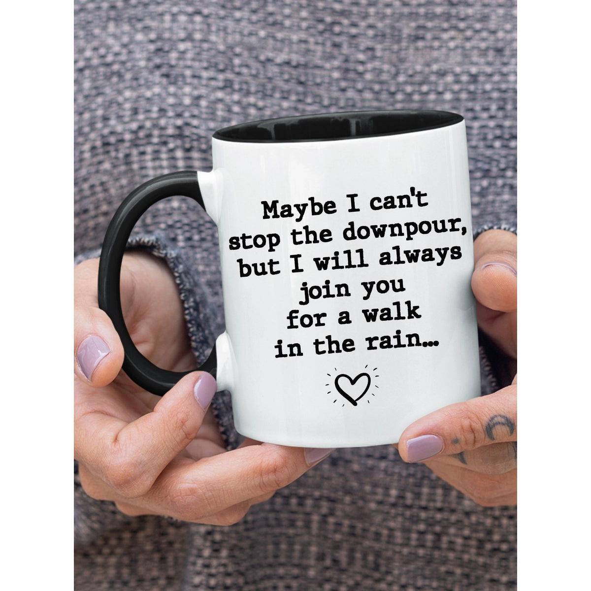 Walk in the Rain Friendship Mug
