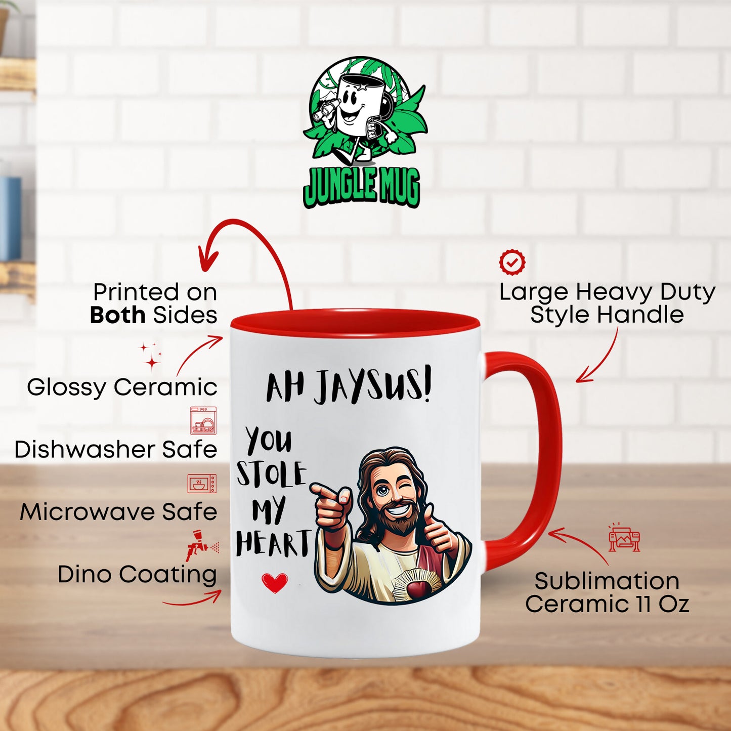 Ah Jaysus Mug | Funny Irish Valentine’s Gift
