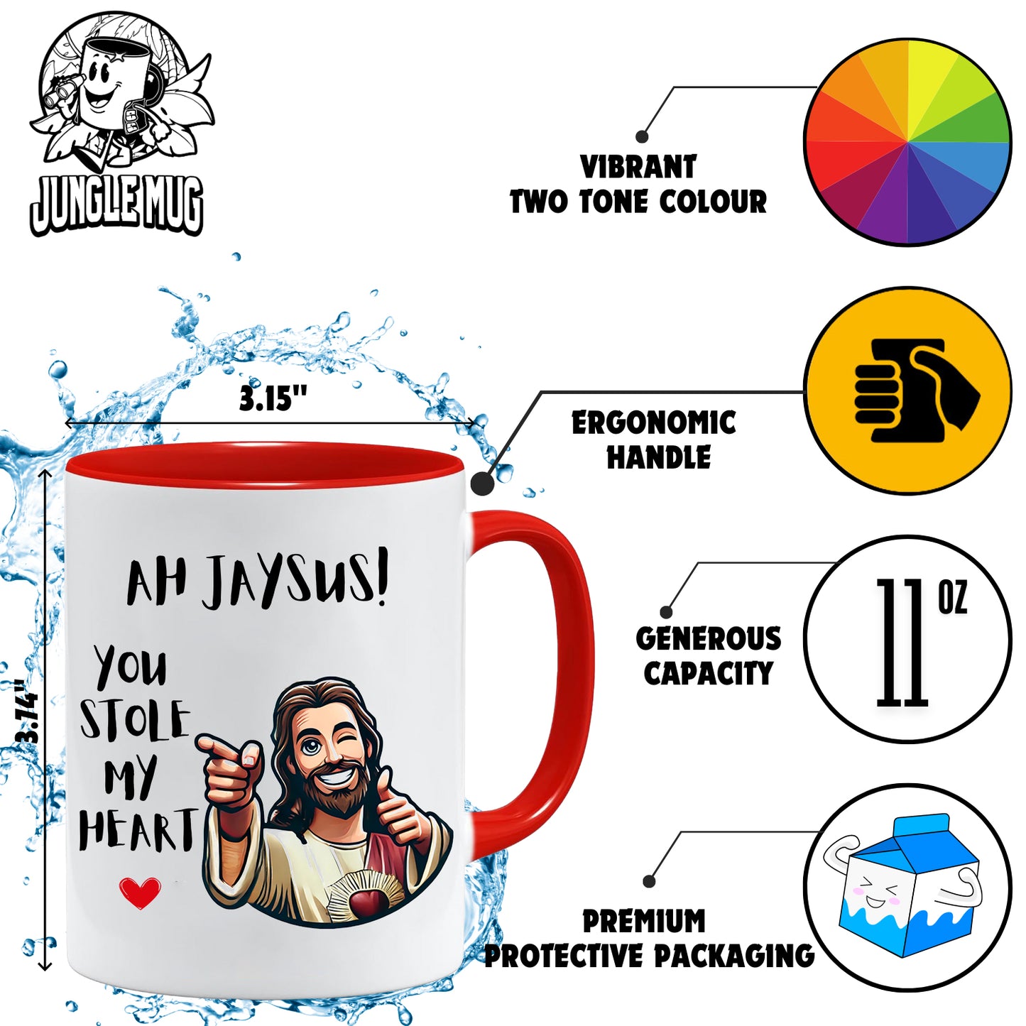 Ah Jaysus Mug | Funny Irish Valentine’s Gift