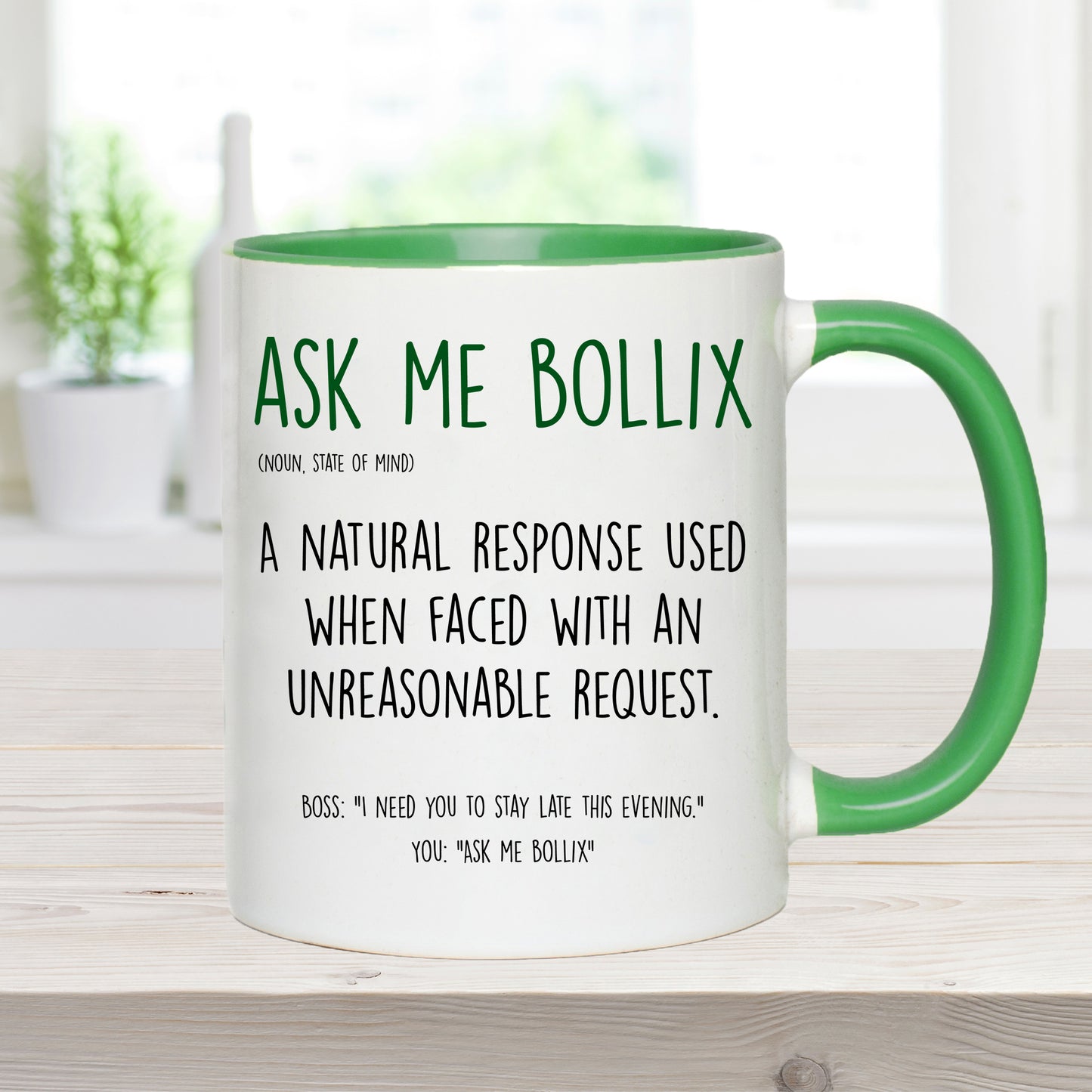 Ask me Bollix Mug