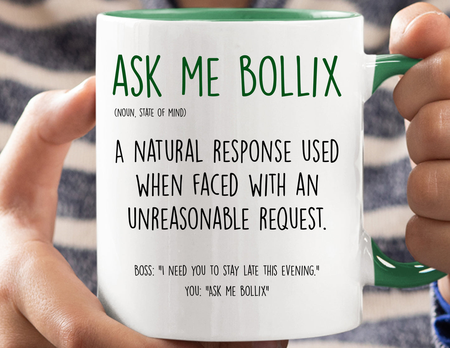 Ask me Bollix Mug