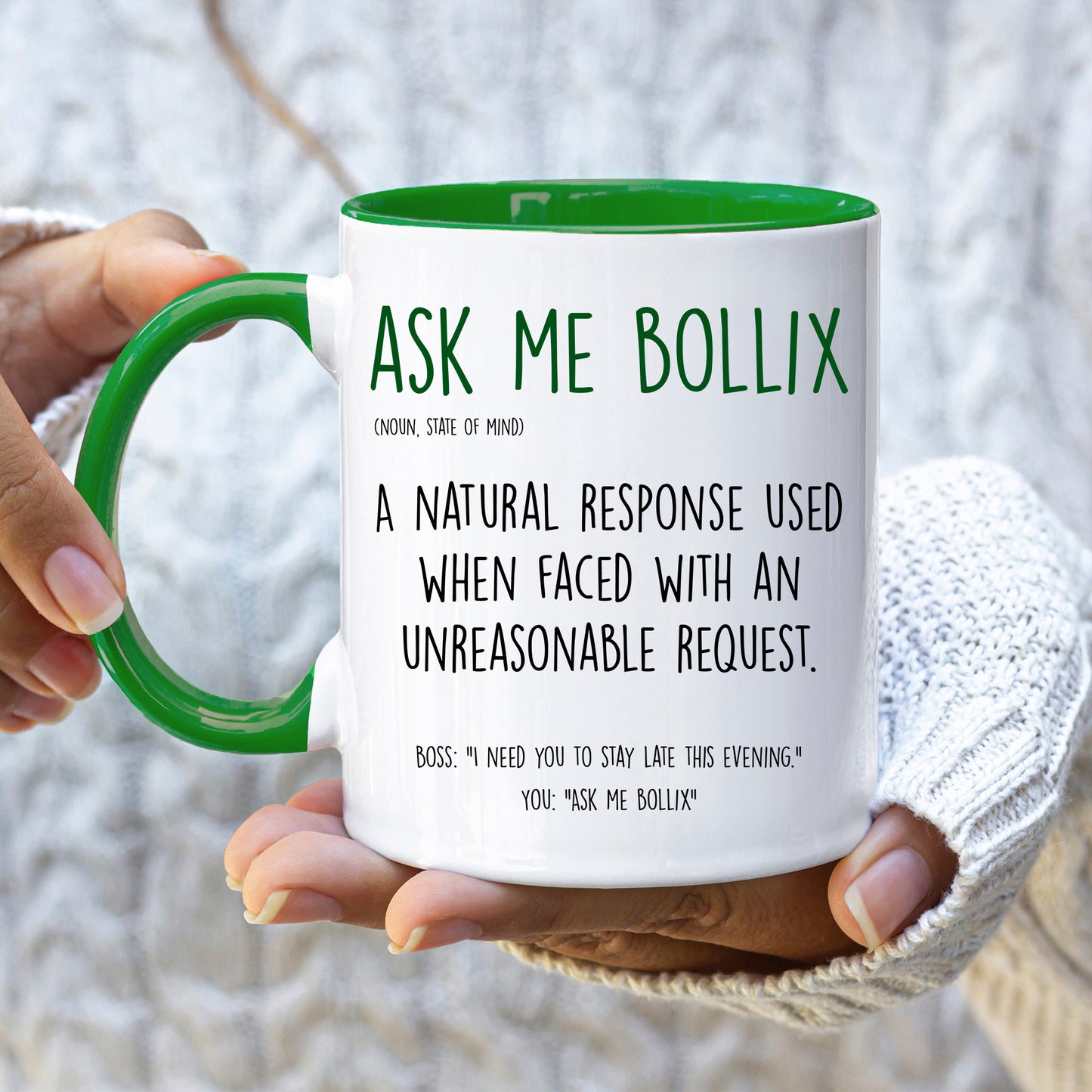 Ask me Bollix Mug