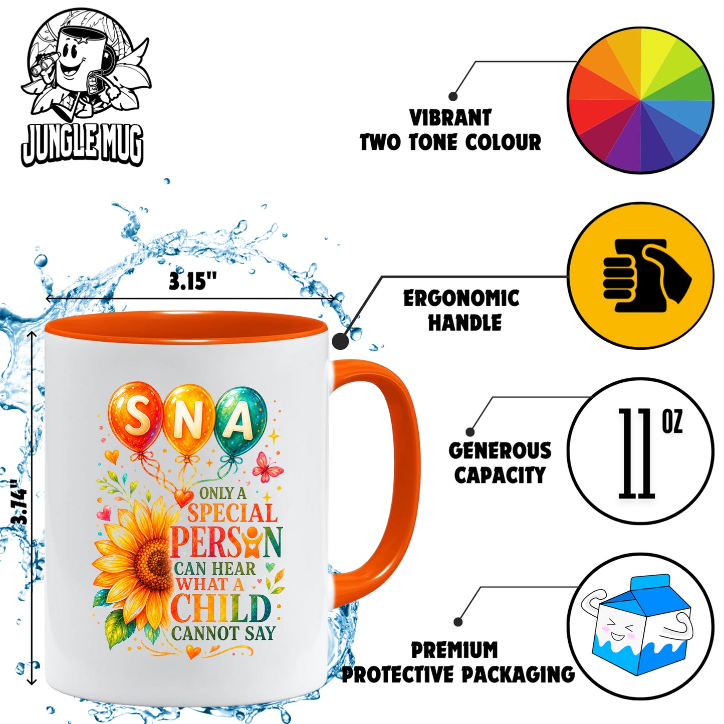 SNA Appreciation Mug – Only a Special Person Can Hear What a Child Cannot Say