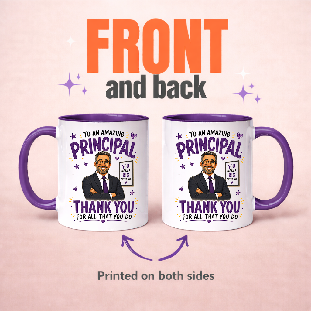 Principal Appreciation Mug | Thank You Principal Gift | School Principal Mug | End of School Year Present