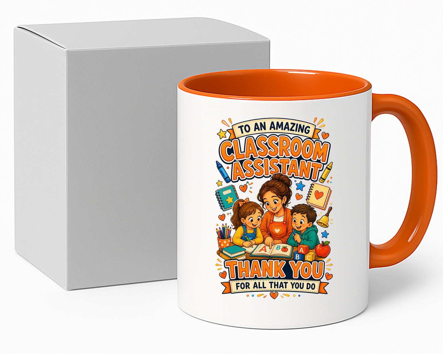 Classroom Assistant Mug | Thank You Classroom Assistant Gift | Teaching Assistant Appreciation Mug | School Support Staff Coffee Cup | 11oz Ceramic Mug