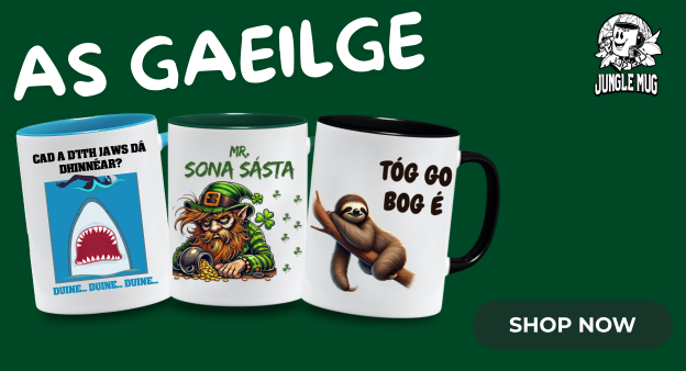 AS GAEILGE
