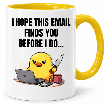 Funny Office Email Mug | Work Colleague Gift | Office Humour Coffee Mug | Coworker Secret Santa Gift | 11oz Ceramic Mug