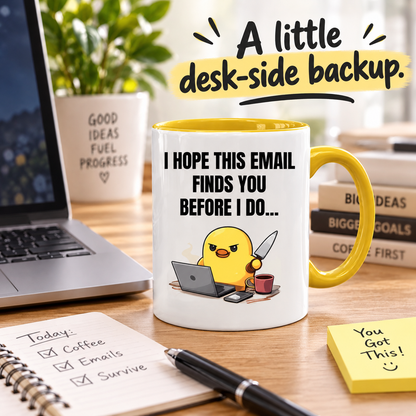 Funny Office Email Mug | Work Colleague Gift | Office Humour Coffee Mug | Coworker Secret Santa Gift | 11oz Ceramic Mug