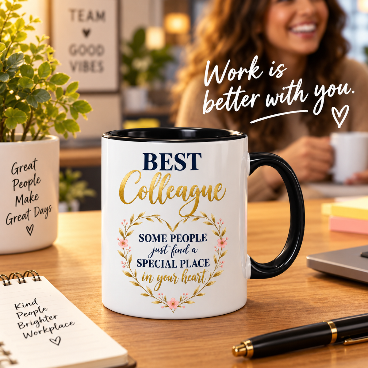Best Colleague Mug | Work Colleague Gift | Coworker Thank You Gift | Friendship Office Mug | 11oz Ceramic Mug