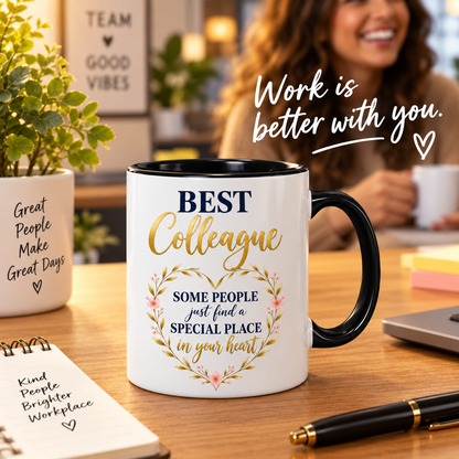 Best Colleague Mug | Work Colleague Gift | Coworker Thank You Gift | Friendship Office Mug | 11oz Ceramic Mug