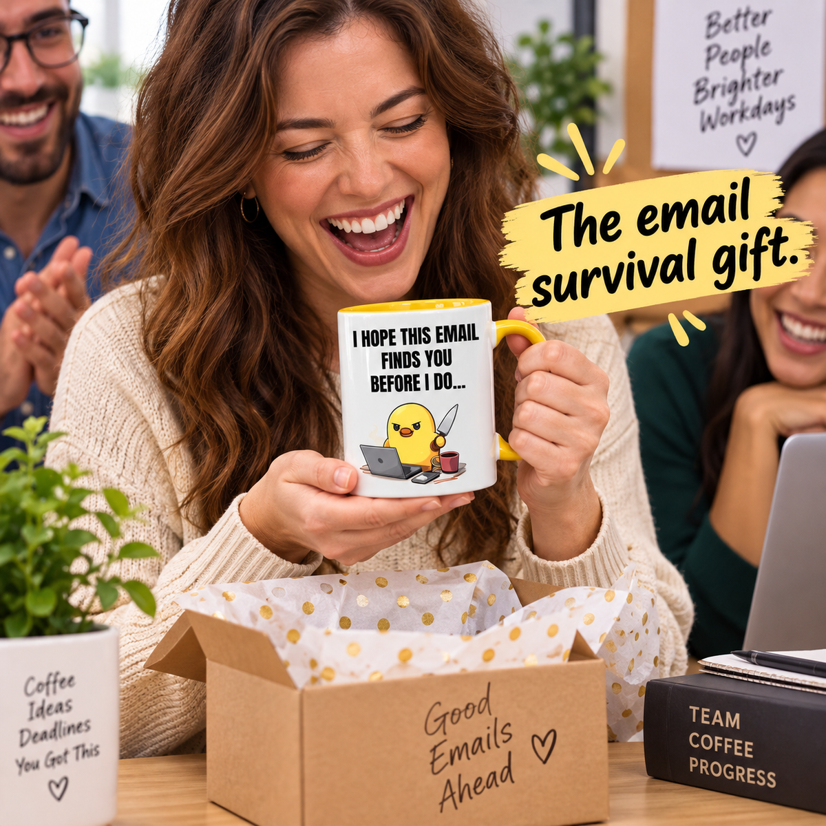 Funny Office Email Mug | Work Colleague Gift | Office Humour Coffee Mug | Coworker Secret Santa Gift | 11oz Ceramic Mug