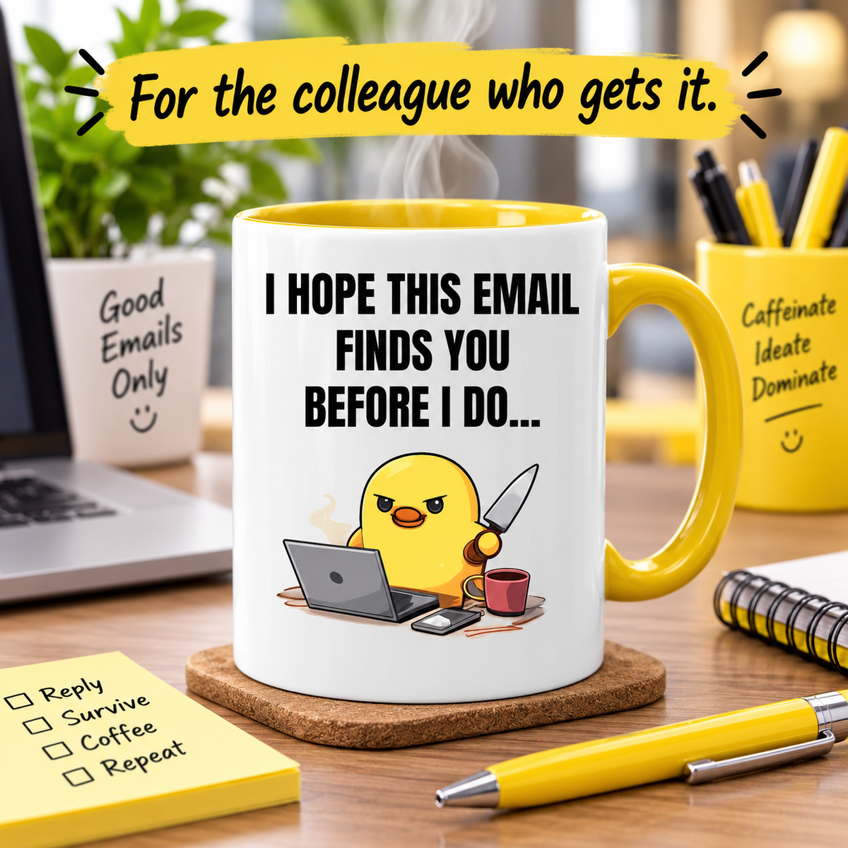 Funny Office Email Mug | Work Colleague Gift | Office Humour Coffee Mug | Coworker Secret Santa Gift | 11oz Ceramic Mug