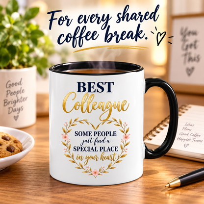 Best Colleague Mug | Work Colleague Gift | Coworker Thank You Gift | Friendship Office Mug | 11oz Ceramic Mug