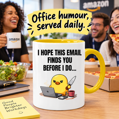 Funny Office Email Mug | Work Colleague Gift | Office Humour Coffee Mug | Coworker Secret Santa Gift | 11oz Ceramic Mug