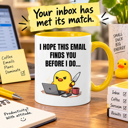 Funny Office Email Mug | Work Colleague Gift | Office Humour Coffee Mug | Coworker Secret Santa Gift | 11oz Ceramic Mug