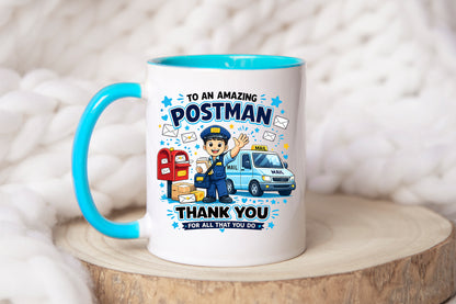 Postman Mug | Thank You Postman Gift | Mail Carrier Appreciation Mug | Postal Worker Coffee Mug | Delivery Driver Gift | 11oz Ceramic Mug