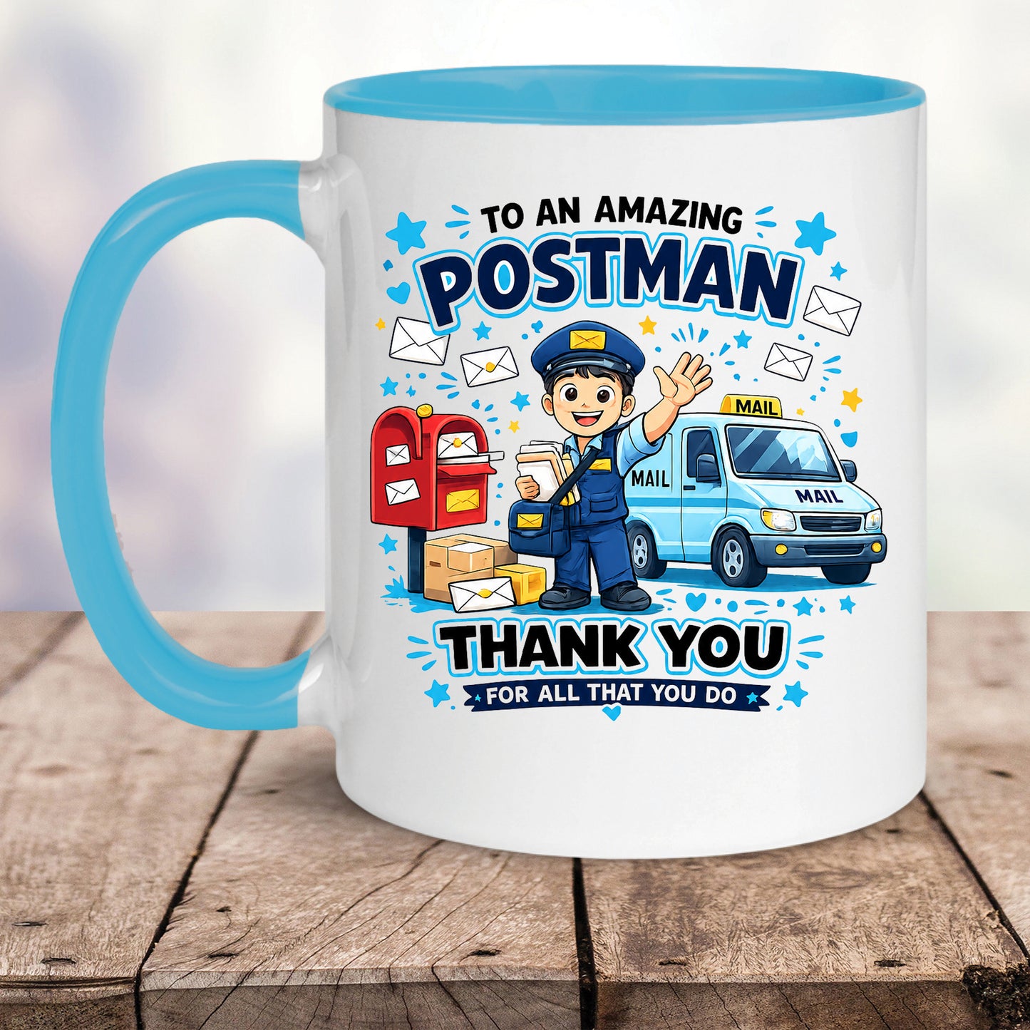 Postman Mug | Thank You Postman Gift | Mail Carrier Appreciation Mug | Postal Worker Coffee Mug | Delivery Driver Gift | 11oz Ceramic Mug