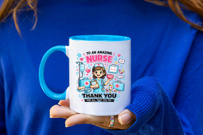 Nurse Mug | Thank You Nurse Gift | Nurse Appreciation Mug | Registered Nurse Coffee Mug | Healthcare Worker Gift | 11oz Ceramic Mug
