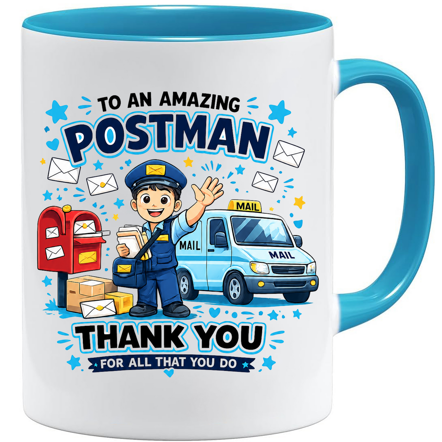 Postman Mug | Thank You Postman Gift | Mail Carrier Appreciation Mug | Postal Worker Coffee Mug | Delivery Driver Gift | 11oz Ceramic Mug