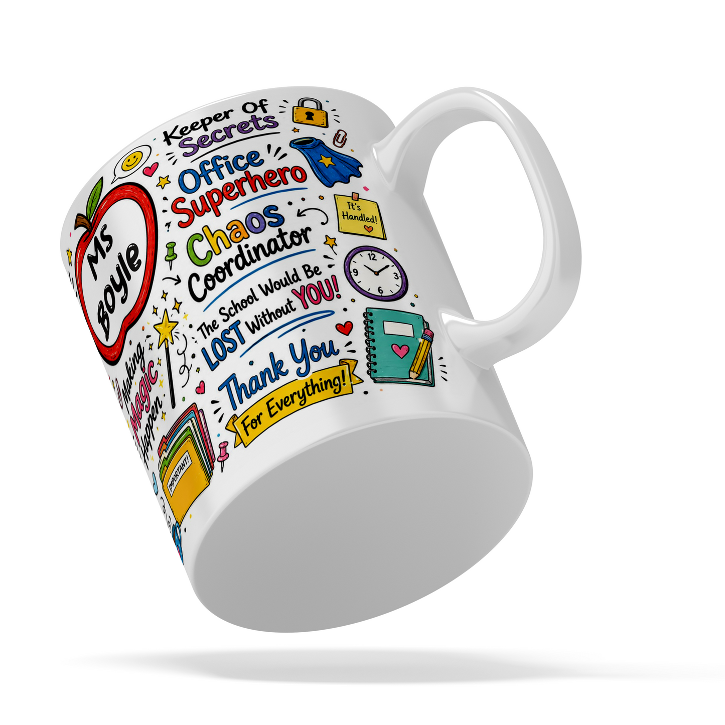 Personalised School Secretary Mug | Custom Name Secretary Gift | School Office Appreciation Mug