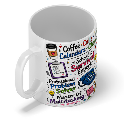 Personalised School Secretary Mug | Custom Name Secretary Gift | School Office Appreciation Mug