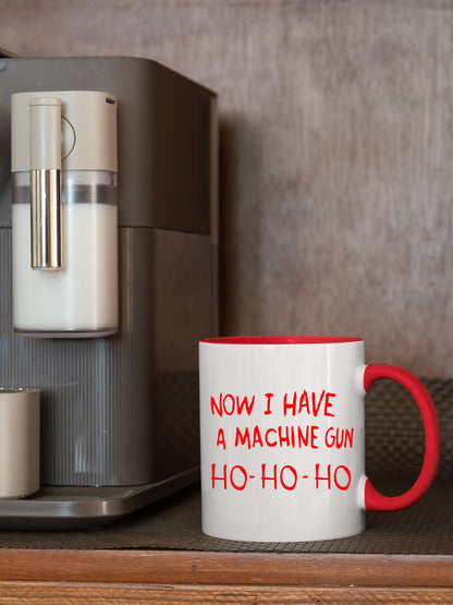 Die Hard Machine Gun Christmas Mug