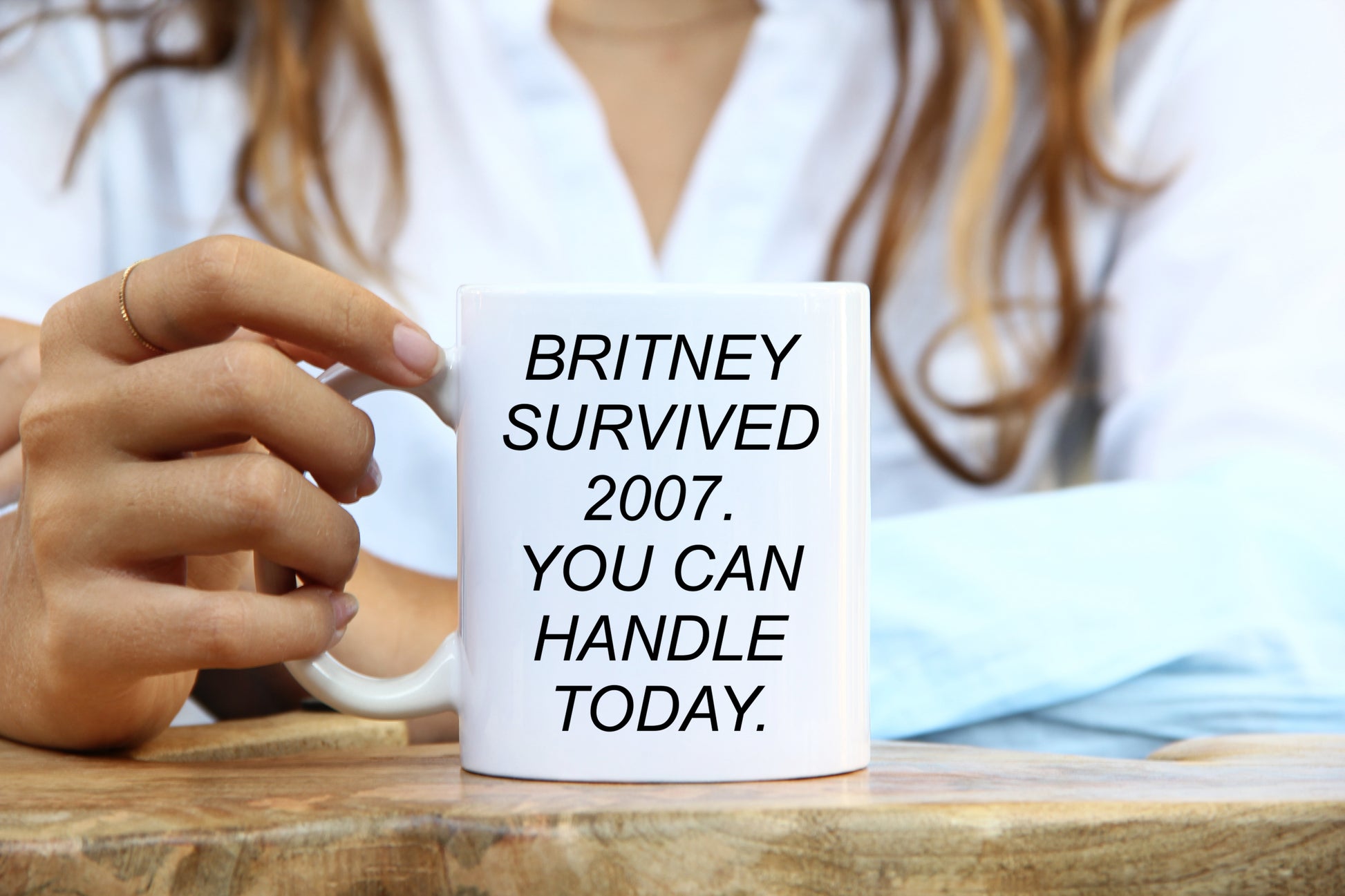 Britney Survived 2007 Tasse - Lustiger Spruch für Heute Britney Survived 2007 Tasse - Lustiger Spruch für Heute