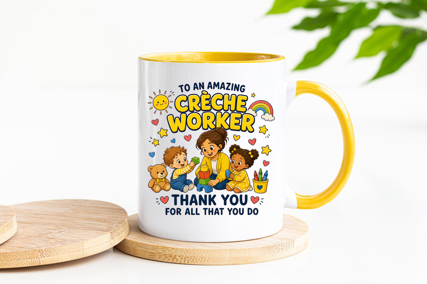 Creche Worker Mug | Thank You Creche Worker Gift | Nursery Staff Appreciation Mug | Childcare Coffee Mug | 11oz Ceramic Gift