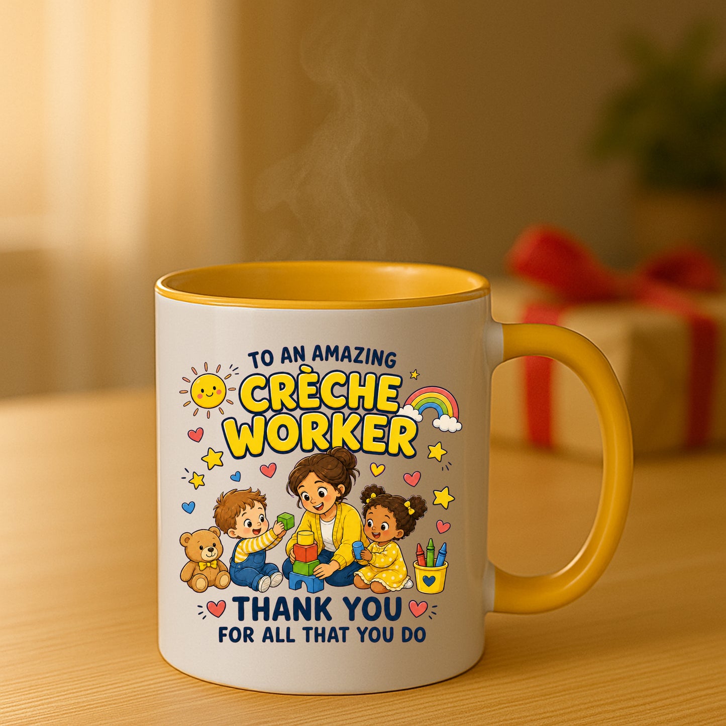 Creche Worker Mug | Thank You Creche Worker Gift | Nursery Staff Appreciation Mug | Childcare Coffee Mug | 11oz Ceramic Gift