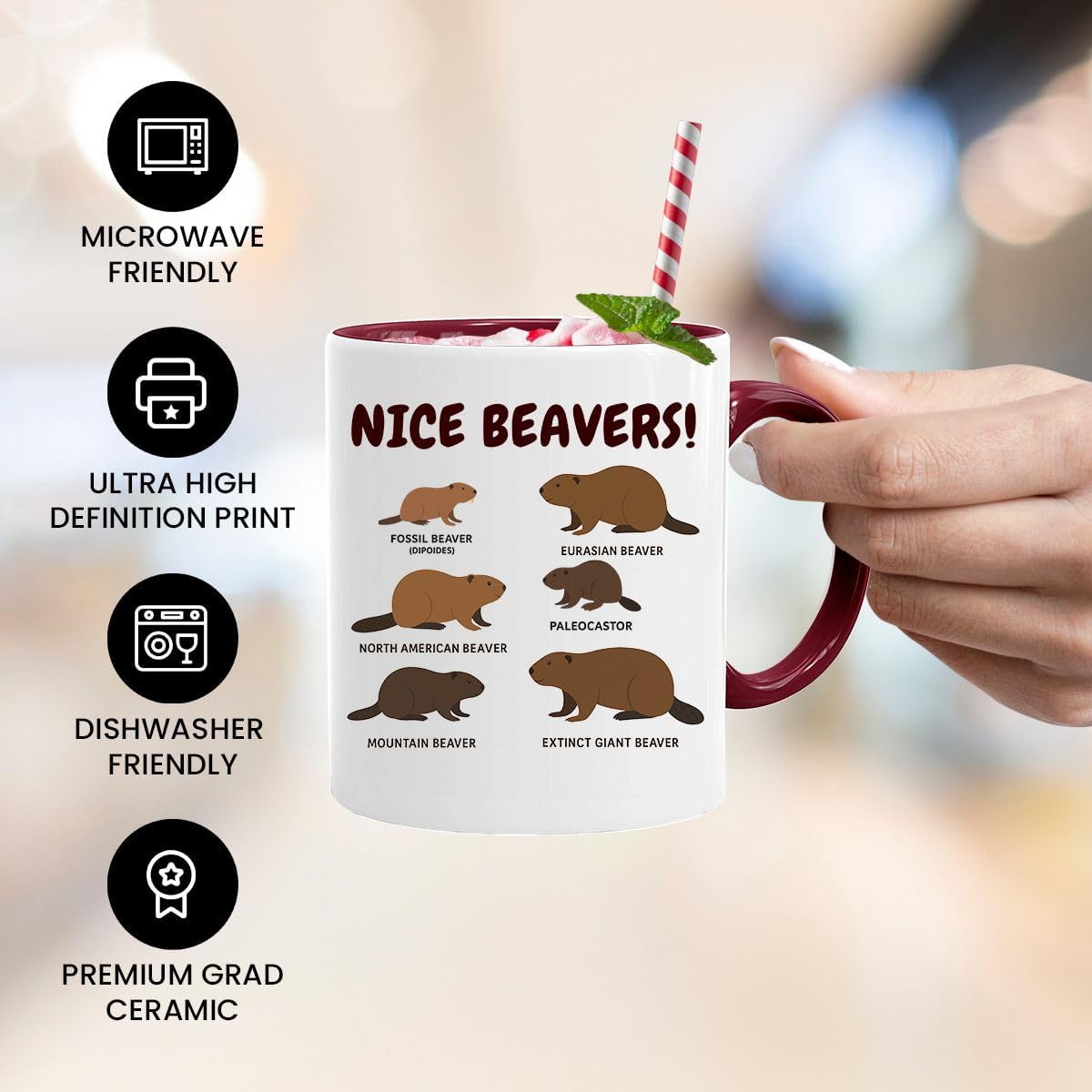 F-Caw-F Mug | Funny Chicken Mug | Cheeky Rooster Gift | 11oz Ceramic Mug