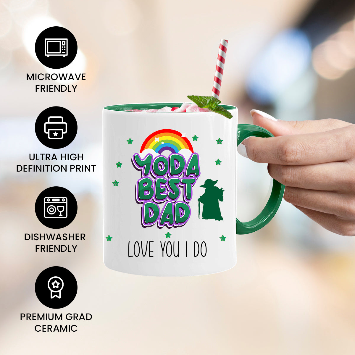 Yoda Best Dad - Novelty Dad Mug