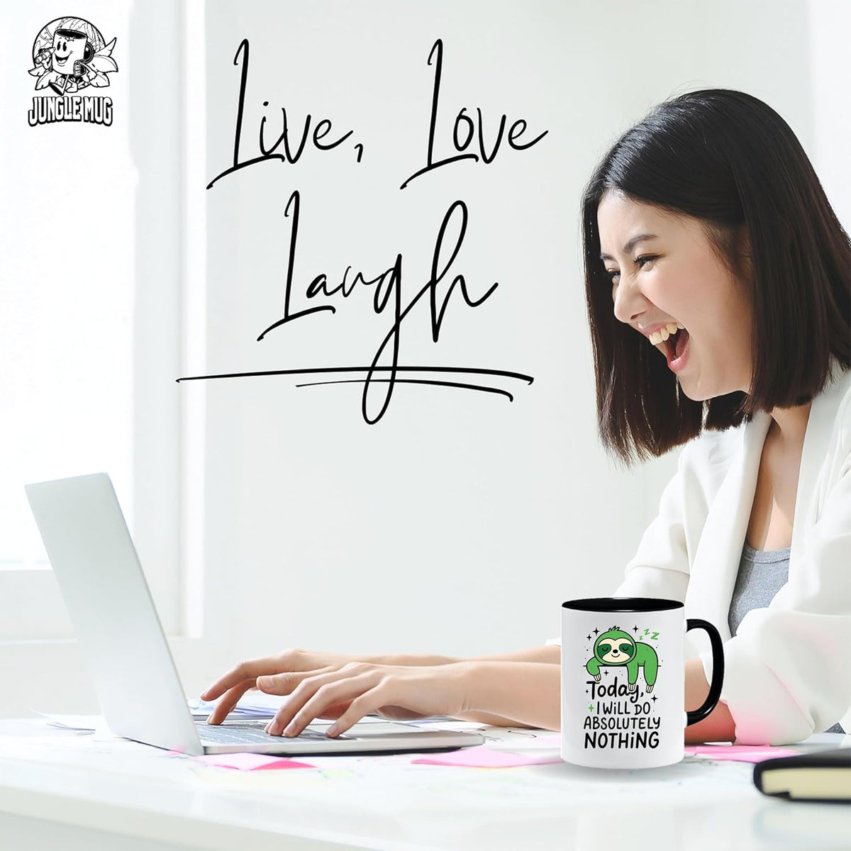 Funny Sloth Mug | Today I Will Do Absolutely Nothing | Lazy Day Gift