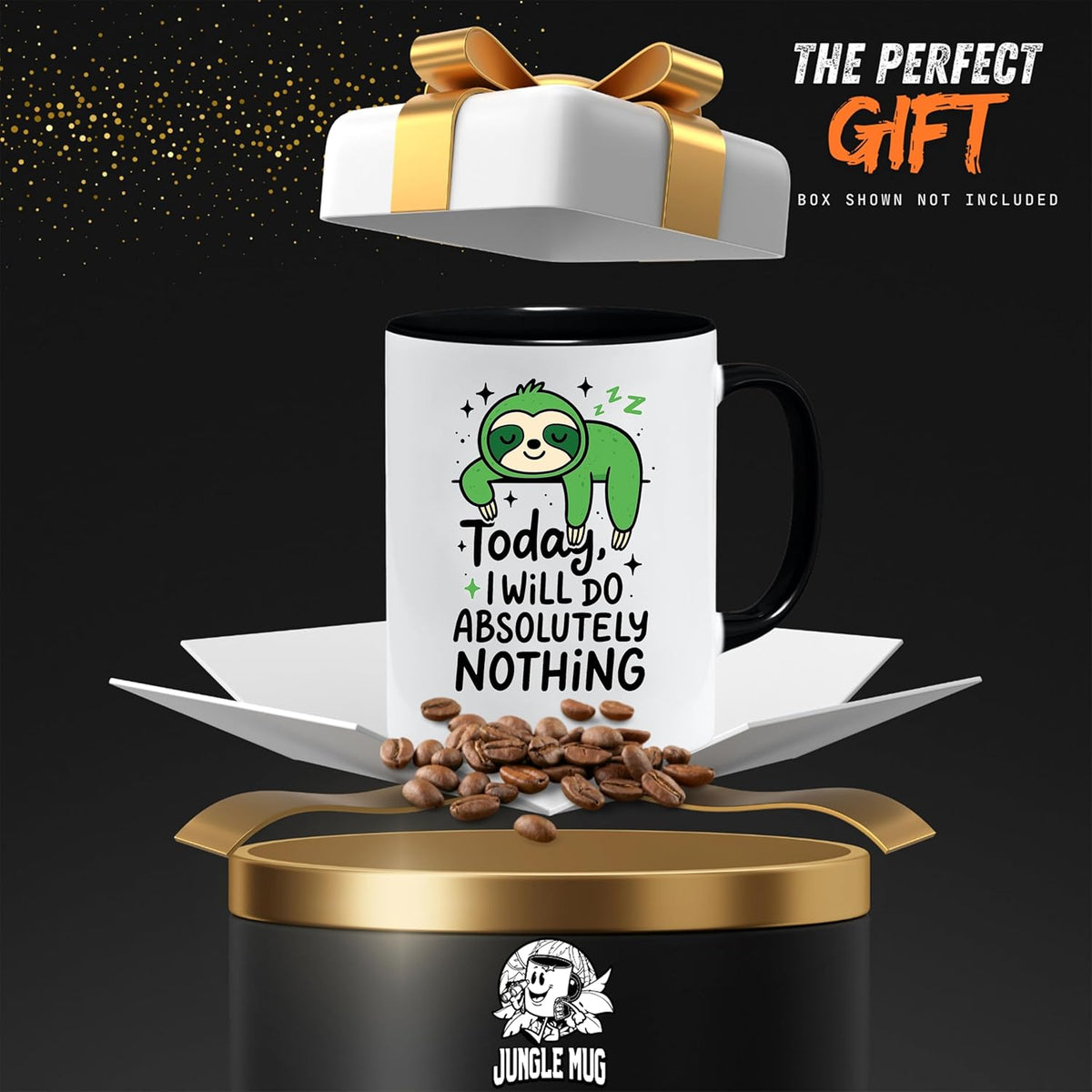 Funny Sloth Mug | Today I Will Do Absolutely Nothing | Lazy Day Gift