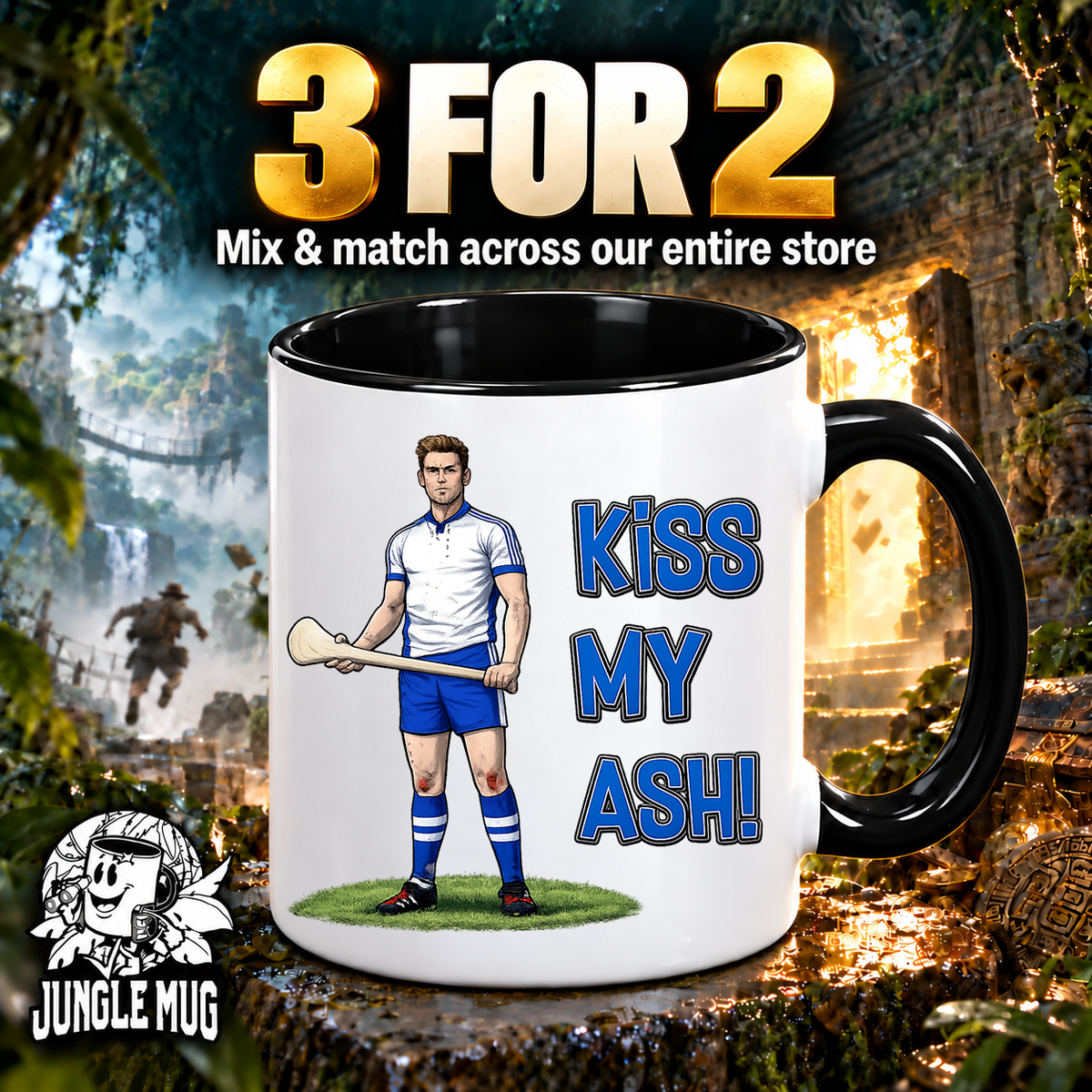 Waterford Hurling Mug | Kiss My Ash Funny Waterford Gift