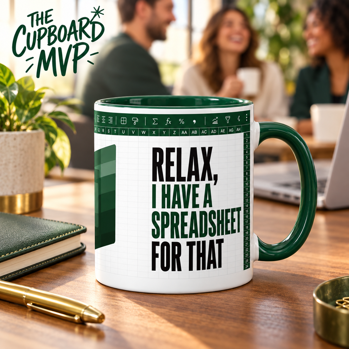 Funny Spreadsheet Mug | Excel Office Humour Gift | Accountant Work Colleague Mug | 11oz Ceramic Mug
