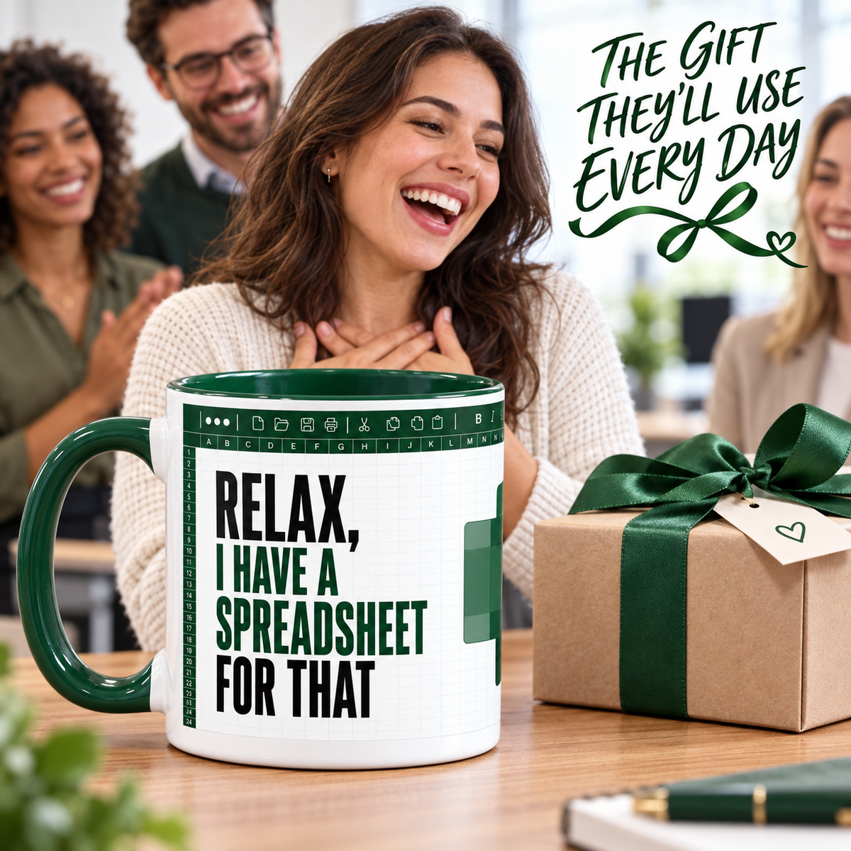 Funny Spreadsheet Mug | Excel Office Humour Gift | Accountant Work Colleague Mug | 11oz Ceramic Mug