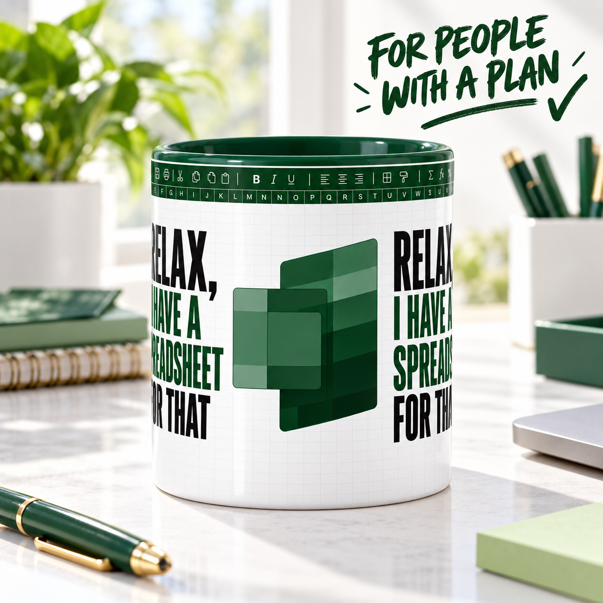 Funny Spreadsheet Mug | Excel Office Humour Gift | Accountant Work Colleague Mug | 11oz Ceramic Mug