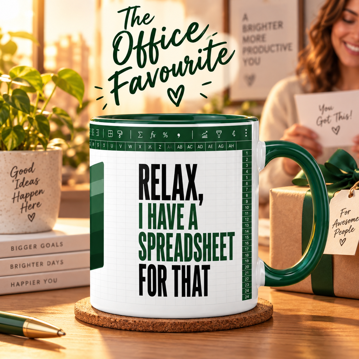 Funny Spreadsheet Mug | Excel Office Humour Gift | Accountant Work Colleague Mug | 11oz Ceramic Mug