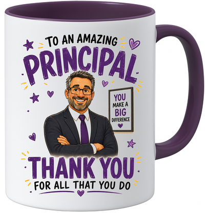 Principal Appreciation Mug | Thank You Principal Gift | School Principal Mug | End of School Year Present