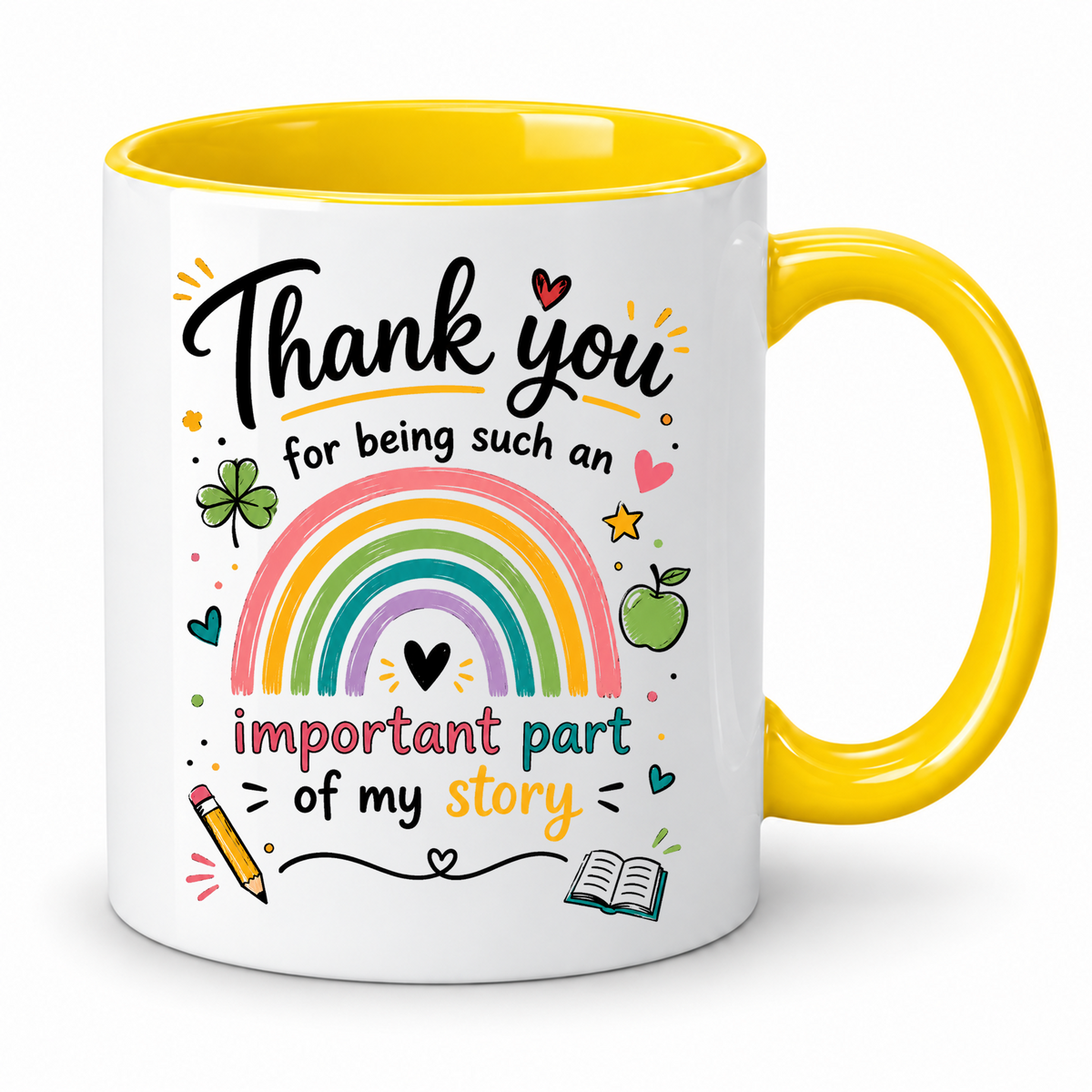 Thank You Teacher Mug – Important Part of My Story – Gift