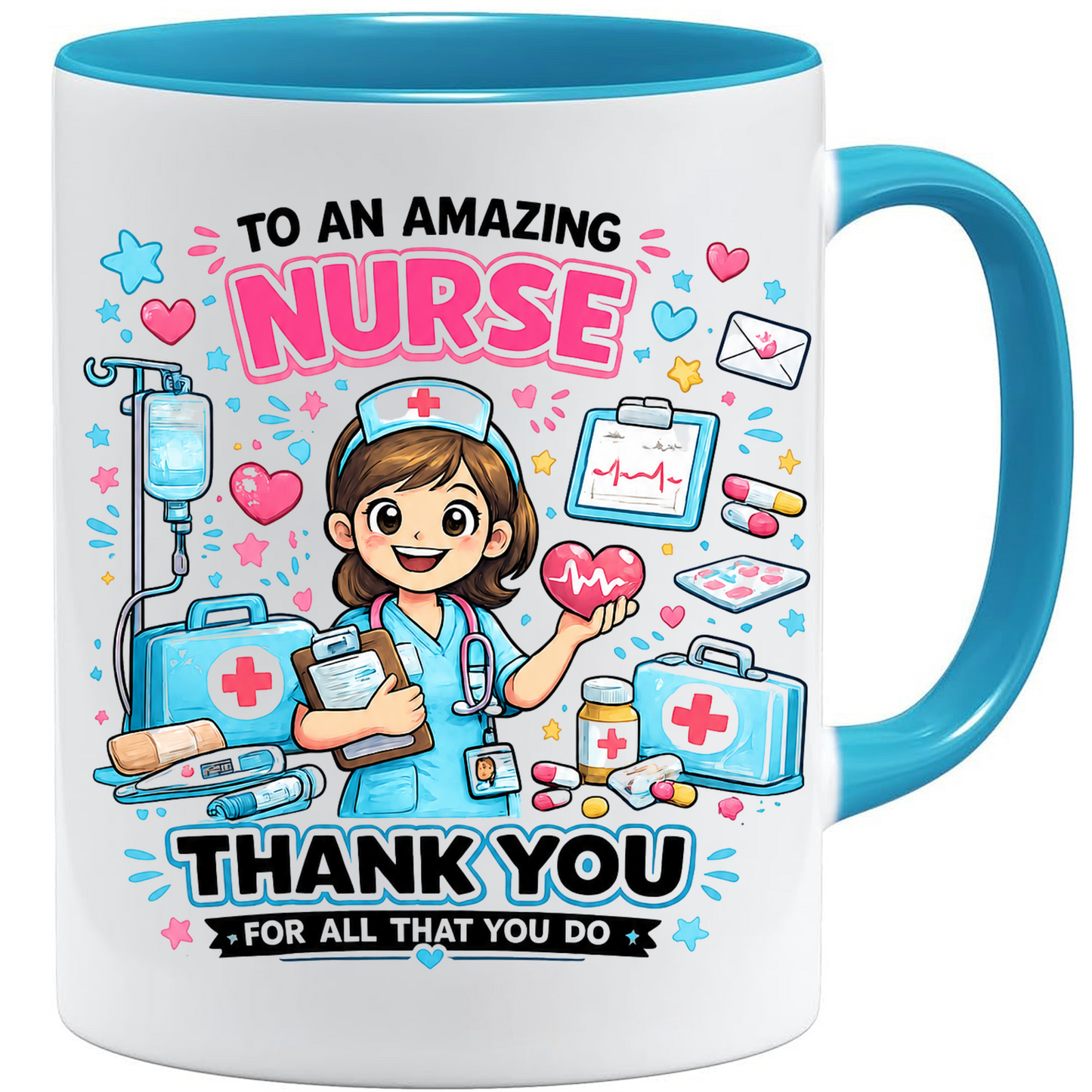 Nurse Mug | Thank You Nurse Gift | Nurse Appreciation Mug | Registered Nurse Coffee Mug | Healthcare Worker Gift | 11oz Ceramic Mug
