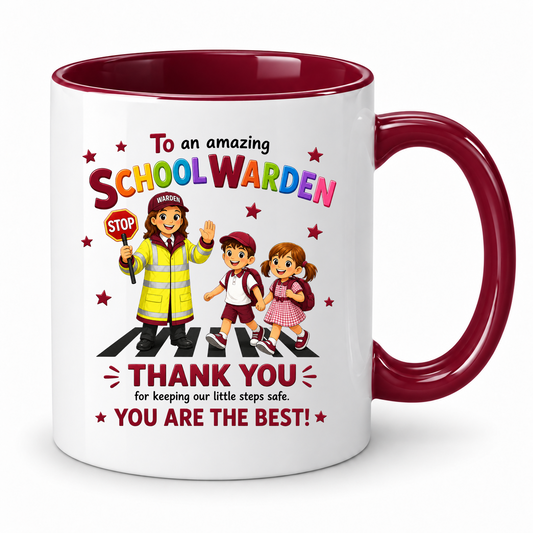 School Warden Mug | Thank You School Warden Appreciation Gift (Female)